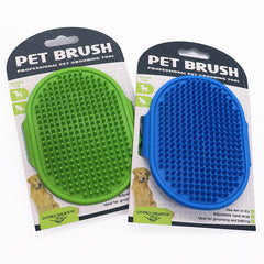 Soft Rubber Pet Brush Silicone Comb Massage Grooming Tool