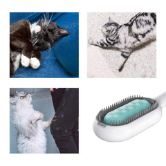 4 in 1 Cat Grooming Brush Water Tank Double Sided