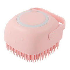 Silicone Dog Bath Gloves Massage Brush Shampoo Dispensing Grooming