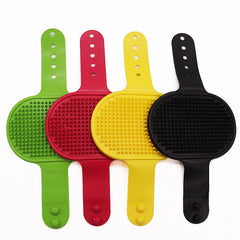 Soft Rubber Pet Brush Silicone Comb Massage Grooming Tool