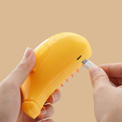 3 in 1 Pet Steam Brush Grooming Spray Massage Comb