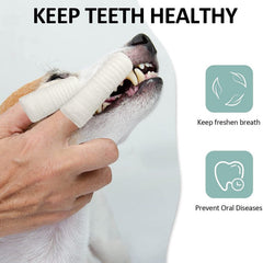 Pet Finger Toothbrush Dog Cat Oral Care Cleaning Tool