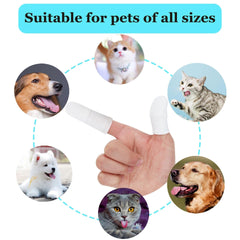 Pet Finger Toothbrush Dog Cat Oral Care Cleaning Tool
