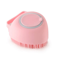 Silicone Dog Bath Gloves Massage Brush Shampoo Dispensing Grooming