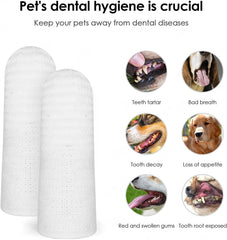 Pet Finger Toothbrush Dog Cat Oral Care Cleaning Tool