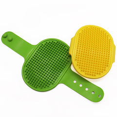 Soft Rubber Pet Brush Silicone Comb Massage Grooming Tool