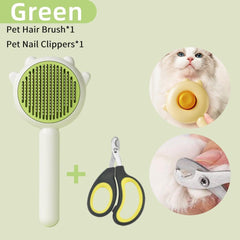 Pet Grooming Comb Brush Hair Removal Massage Tool Dogs Cats