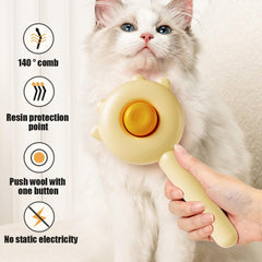Pet Grooming Comb Brush Hair Removal Massage Tool Dogs Cats