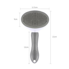 Self Cleaning Pet Brush Stainless Steel Grooming Comb Hair Remover