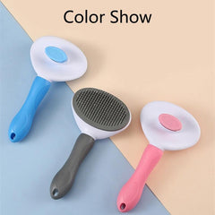 Self Cleaning Pet Brush Stainless Steel Grooming Comb Hair Remover