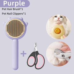 Pet Grooming Comb Brush Hair Removal Massage Tool Dogs Cats
