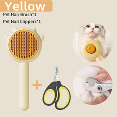 Pet Grooming Comb Brush Hair Removal Massage Tool Dogs Cats
