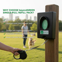 Dog Waste Bags – Single-Pull Refill 9" x 13" – Made in USA