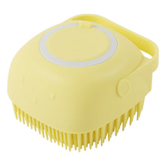Silicone Dog Bath Gloves Massage Brush Shampoo Dispensing Grooming