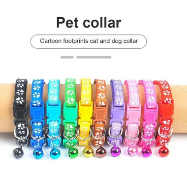Colorful Nylon Pet Collar Adjustable Soft Cute Printed Dog Collar
