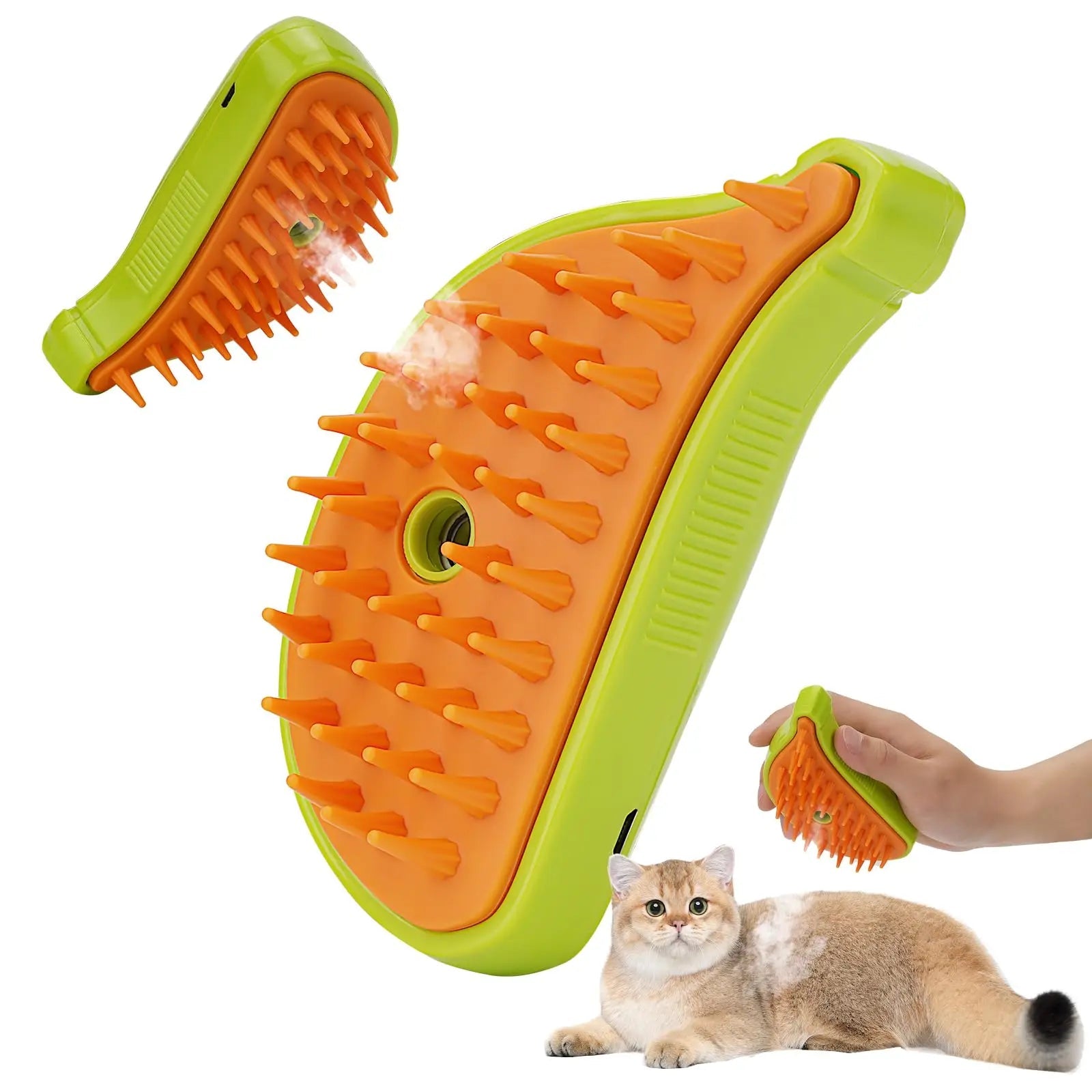 3 in 1 Pet Steam Brush Grooming Spray Massage Comb
